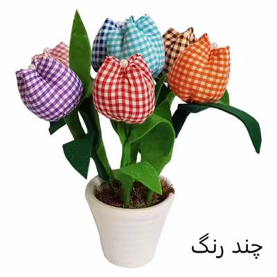 گلدان به همراه گل مصنوعی کد 5121