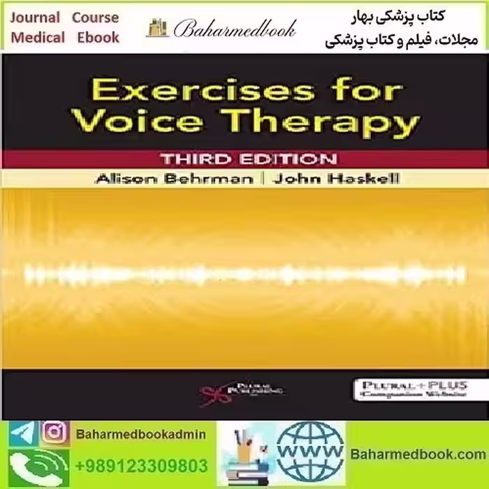 Exercises for Voice Therapy 2020 TRUE PDF price 1€ - کتاب پزشکی بهار