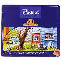 قیمت و خرید  مداد رنگی 24 رنگ جعبه فلزی پادیلوت PADILOT