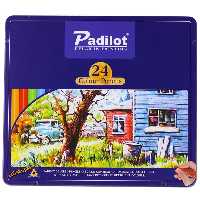 قیمت و خرید  مداد رنگی 24 رنگ جعبه فلزی پادیلوت PADILOT