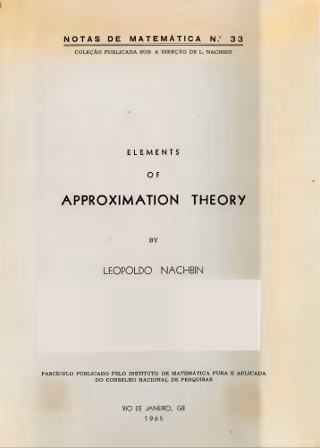 خرید و دانلود نسخه کامل کتاب Elements of approximation theory.