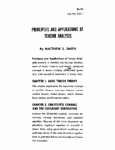 خرید و دانلود نسخه کامل کتاب Principles and Applications of Tensor Analysis