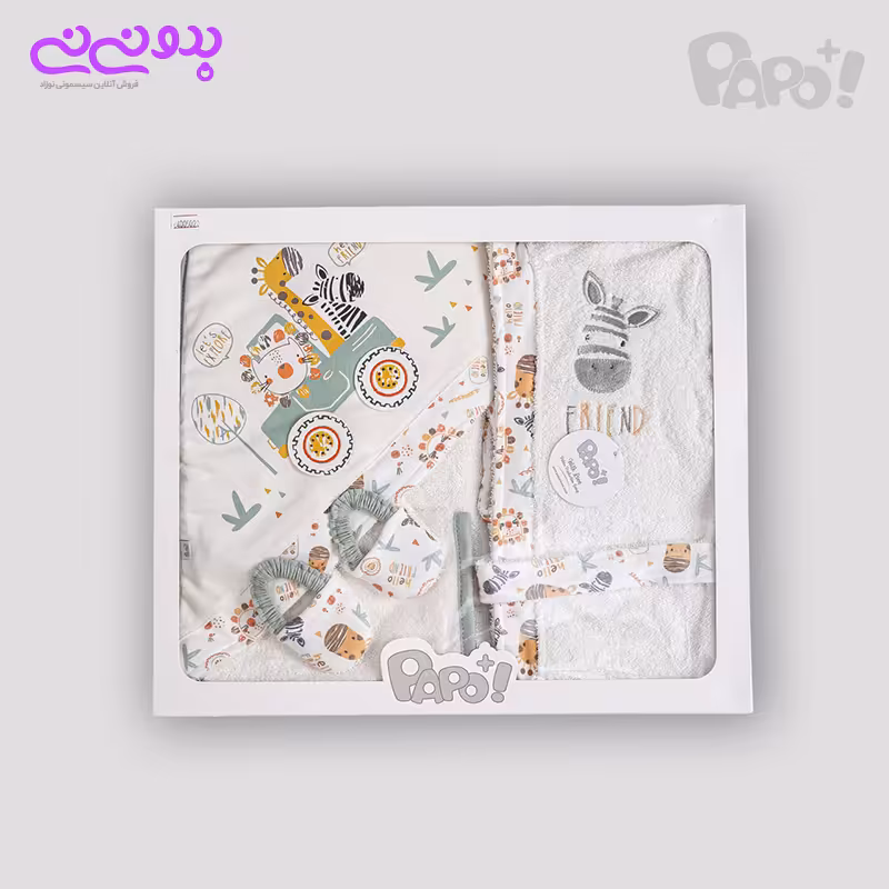 حوله 4 تیکه پاپو طرح آفرود | سیسمونی بدو نی نی
