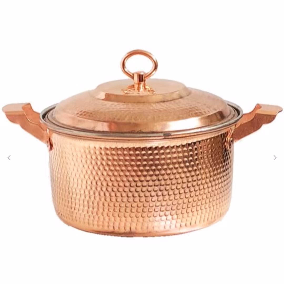 قابلمه راسته مسی سایز 3 زنجان( چهار نفره) نانو شده با کیفیت عالی

