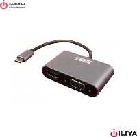 تبدیل Type-C به HDMI و VGA کی نت پلاس KP-COCM2HV02