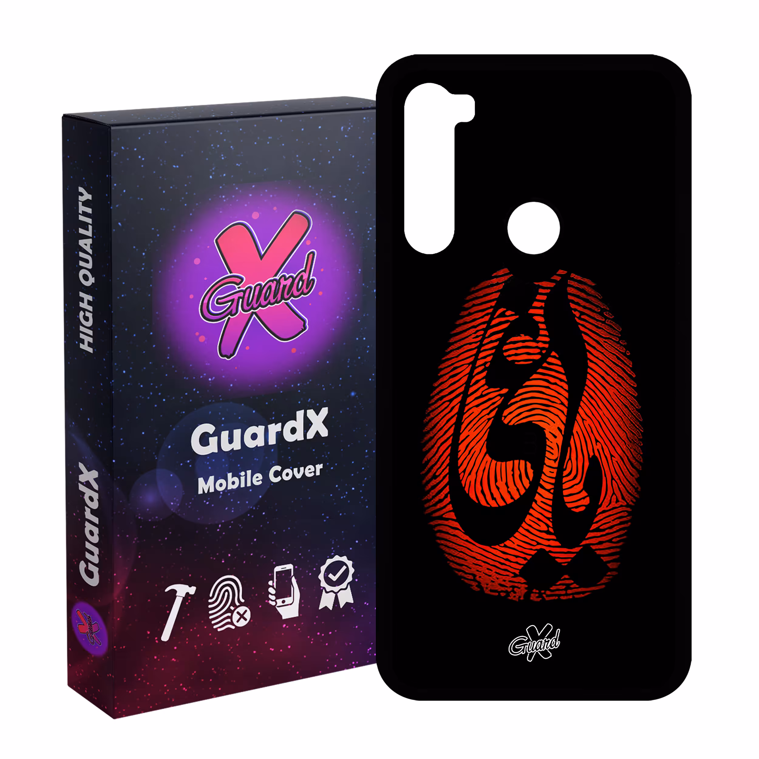 کاور گارد ایکس طرح یاغی مدل Glass10447 مناسب برای گوشی موبایل شیائومی Redmi Note 8