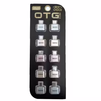مبدل USB به USB-C ریمکس مدل rt10 مجموعه 10 عددی