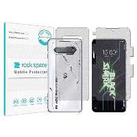 گلس صفحه نمایش و پشت گوشی شیائومی Black shark 4s Pro مدل نانو هیدروژل گیمینگ برند راک اسپیس کد MS