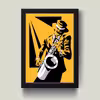 تابلو مدل ساکسوفون Saxophone کد m2685-w