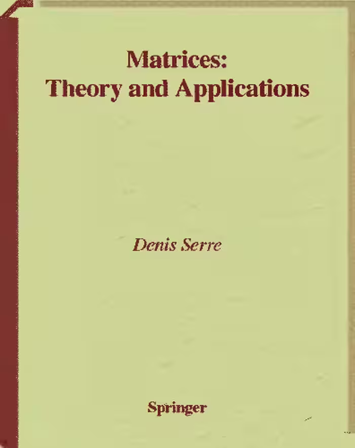 خرید و دانلود نسخه کامل کتاب Matrices: theory and applications