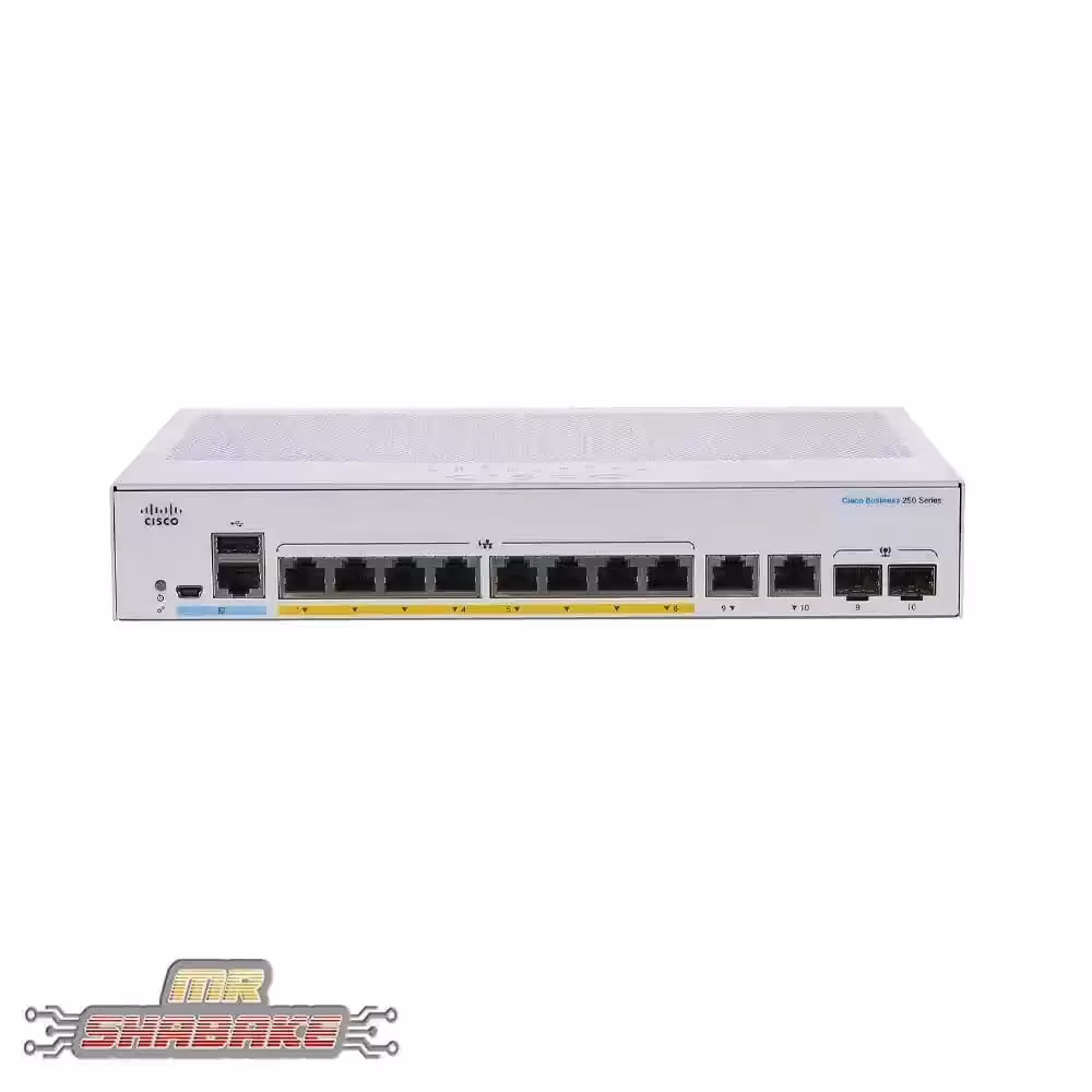 قیمت و خرید سوئیچ سیسکو CBS250-8P-E-2G | مستر شبکه