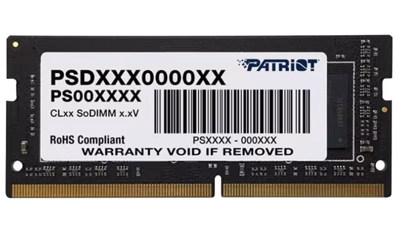 رم لپ تاپ پاتریوت ظرفیت 16 گیگابایت RAM 16G PATRIOT DDR5 4800 NB - بفی کالا | تجربه جدید خرید لپ تاپ