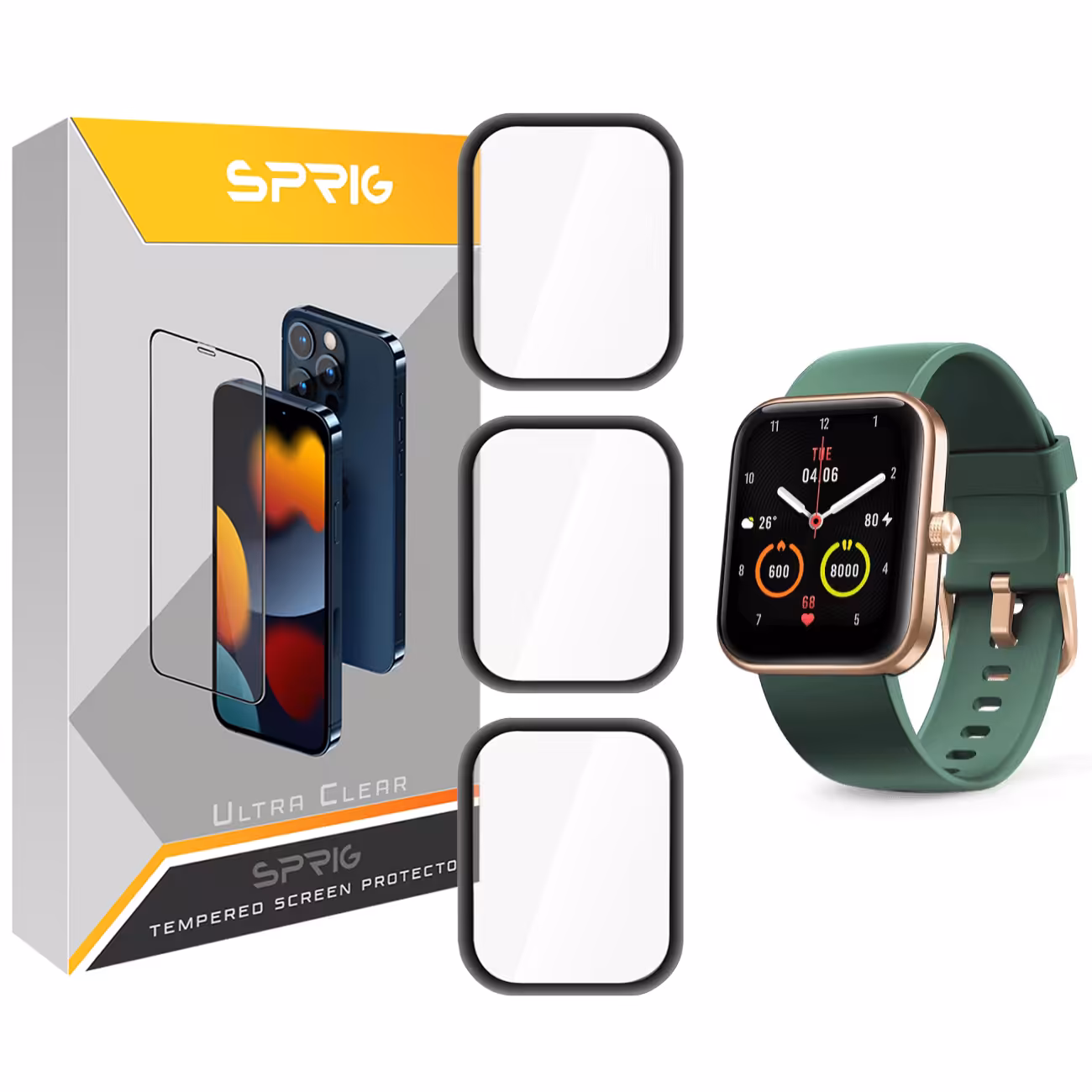 محافظ صفحه نمایش نانو اسپریگ مدل SPG مناسب برای ساعت هوشمند شیائومی Maimo Watch WT2105 بسته سه عددی
