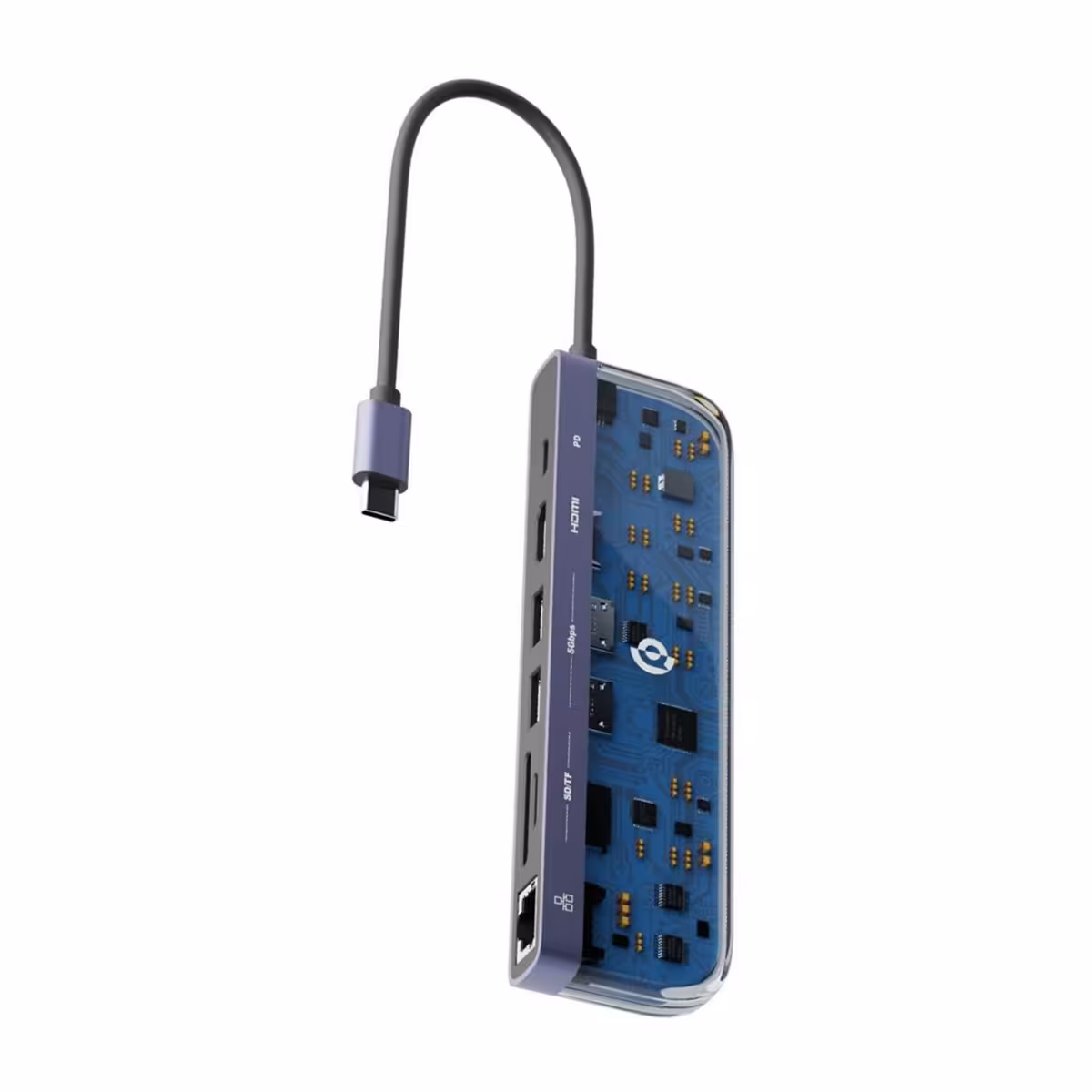 هاب USB-C پاورولوجی 7 پورت مدل P71USHTP