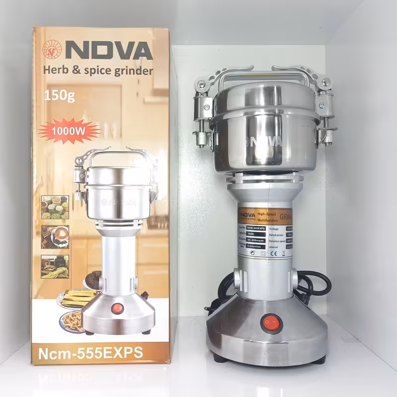 آسیاب برقی حرفه ای NDVA اصلی وارداتی ، آسیاب صنعتی موتور سنگین ، خردکن برقی ، آسیاب عطاری ، گرایندر برقی ،پسکرایه