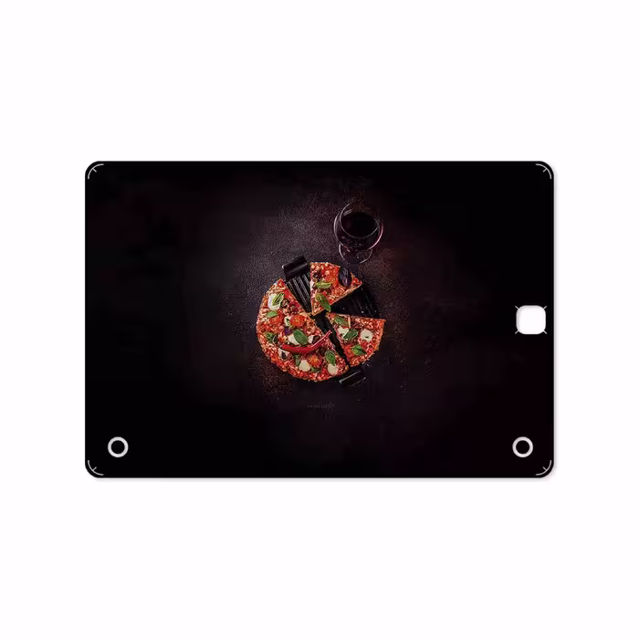 برچسب پوششی ماهوت مدل Pizza مناسب برای تبلت سامسونگ Galaxy Tab A 9.7 2015 T555