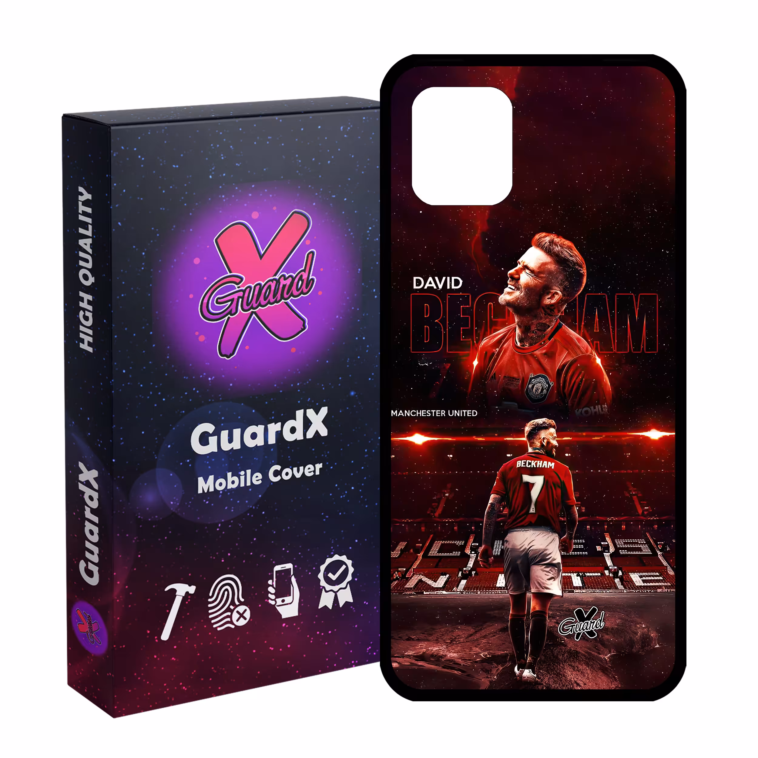 کاور گارد ایکس طرح David Beckham مدل Glass10581 مناسب برای گوشی موبایل سامسونگ Galaxy Note 10 Lite / A81