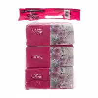 دستمال کاغذی 200 برگ پاکان مدل Purple بسته 3 عددی | فروشگاه اینترنتی تاتا کالا