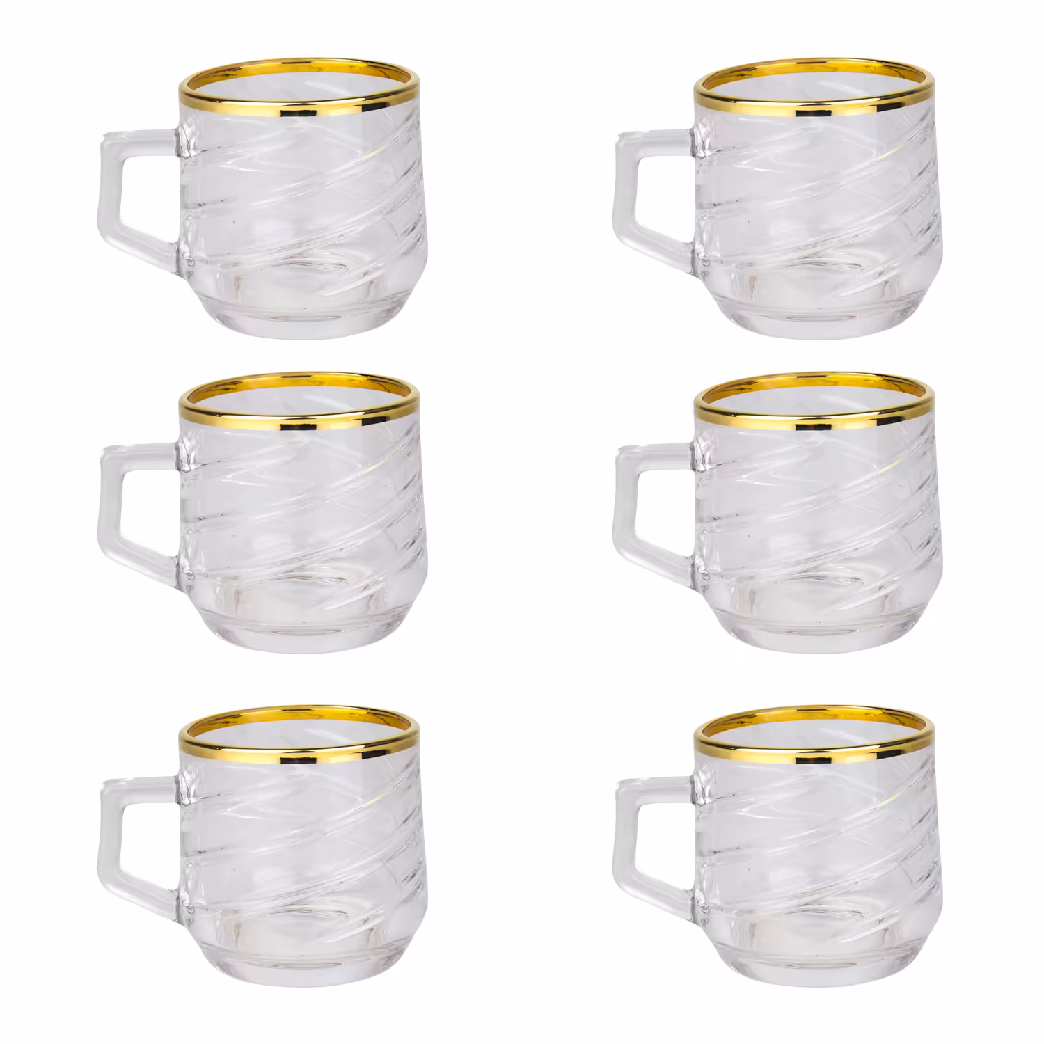 فنجان بلینک مکس مدل میلک خطی کد 1-108 بسته 6 عددی
