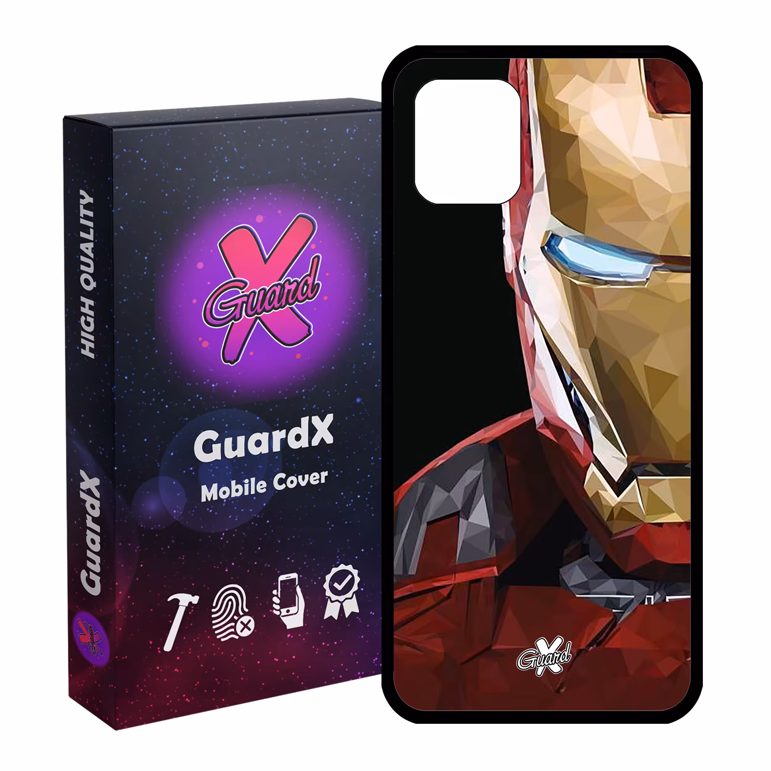 کاور گارد ایکس طرح Iron Man مدل Glass10048 مناسب برای گوشی موبایل سامسونگ Galaxy Note 10 Lite