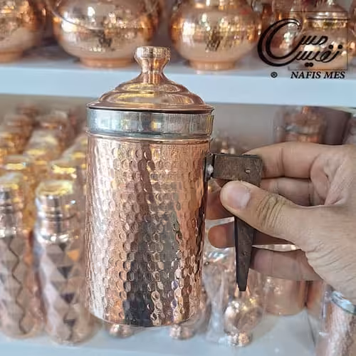 لیوان دم نوش مسی چکشی ساخت زنجان