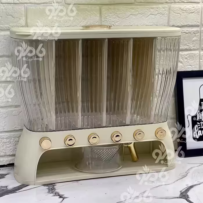 باکس حبوبات 6 خانه 4006 باریک وانیل