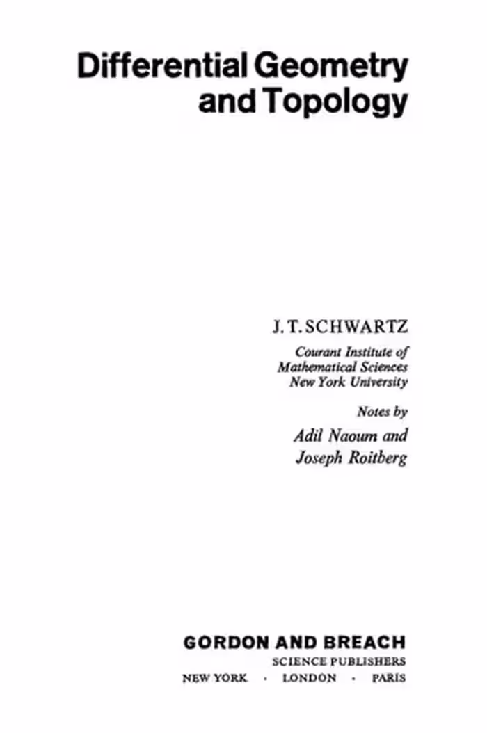 خرید و دانلود نسخه کامل کتاب Differential Geometry and Topology