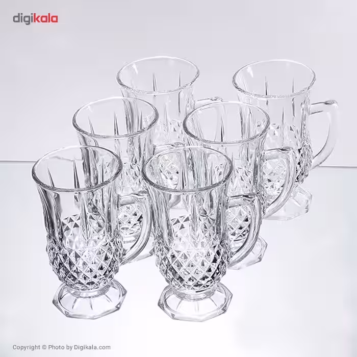 فنجان پاشاباغچه مدل استانبول کد 55671 بسته 6 عددی