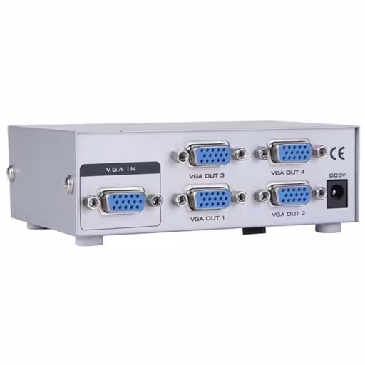 اسپلیتر 1 به 4 درگاه VGA برند دی نت 150MHz