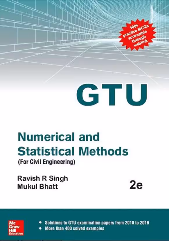 󾕇 دانلود کتاب Numerical And Statistical Methods For Civil Engineering, 2nd ed, 2017 - دانلود کتاب های دانشگاهی