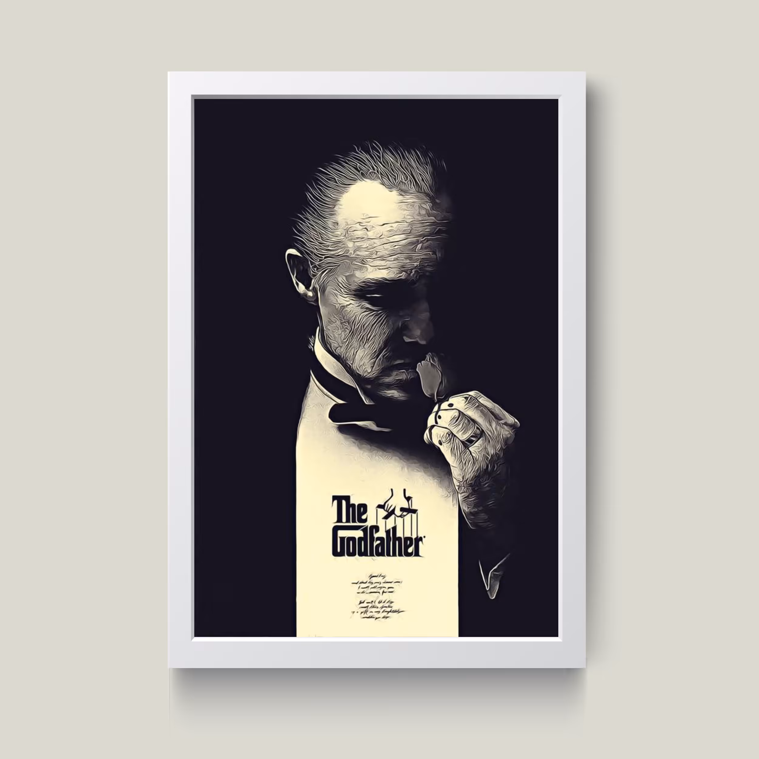 تابلو مدل پدرخوانده GodFather کدS1655-w
