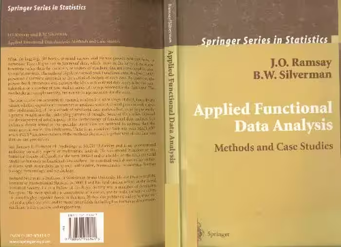 خرید و دانلود نسخه کامل کتاب Applied Functional Data Analysis: Methods and Case Studies