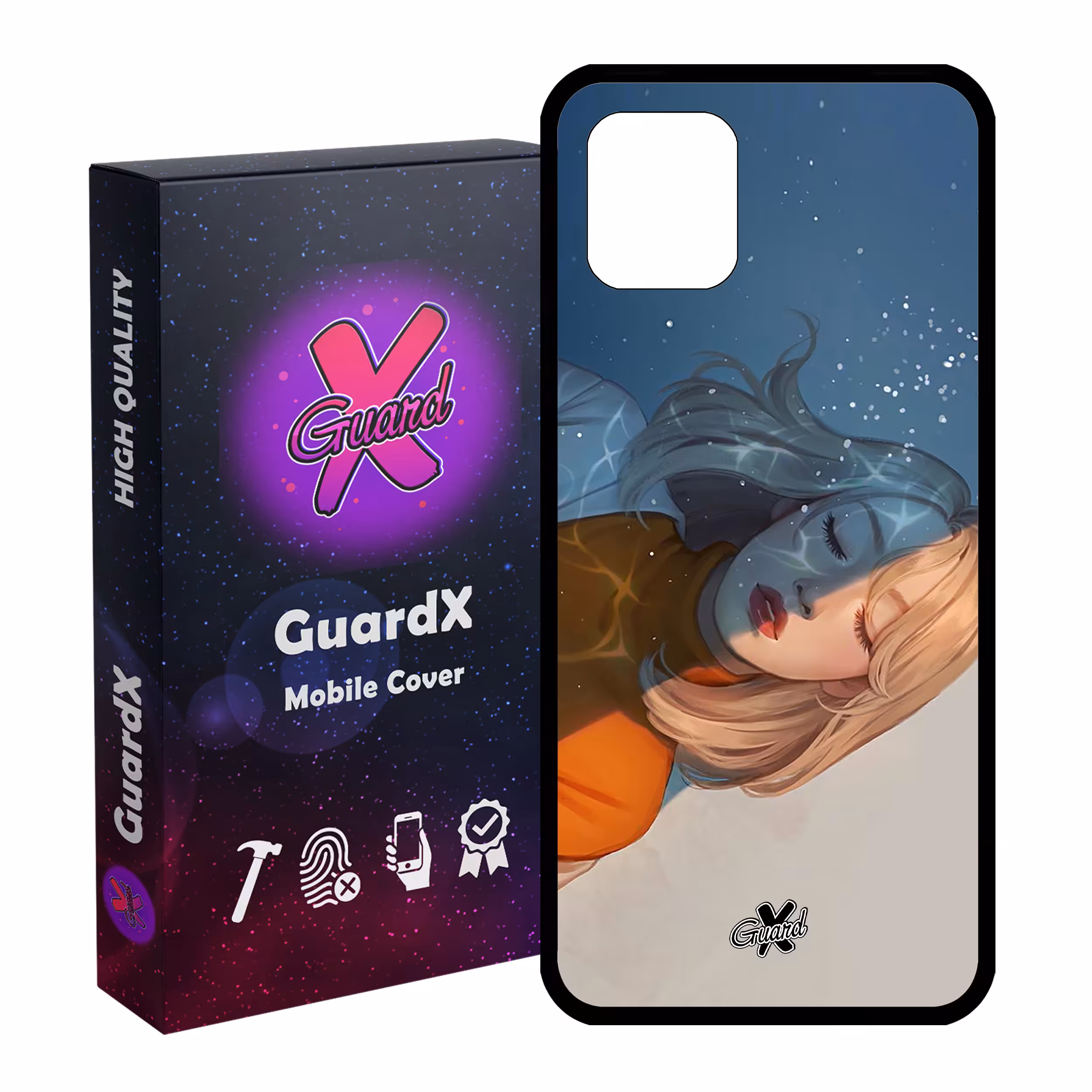 کاور گارد ایکس طرح Girl مدل Glass10013 مناسب برای گوشی موبایل سامسونگ Galaxy Note 10 Lite