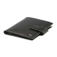 کیف پول مشکی مردانه چرم سیاه B06 Tergan