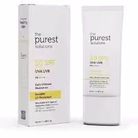 پیورست کرم ضد آفتاب بی رنگ 50 میل مدل invisible uv protection