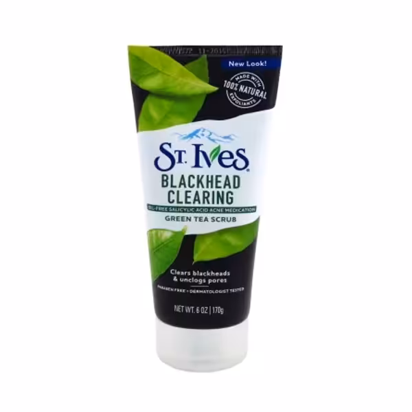 اسکراب صورت اس تی ایوز مدل Green tea حجم 170 میلی لیتر