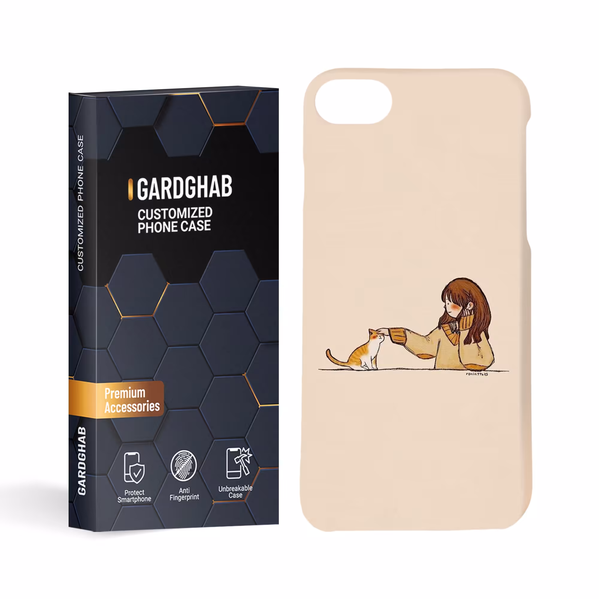 گارد قاب کاور دخترانه مدل g1107 مناسب برای گوشی موبایل آیفون 7