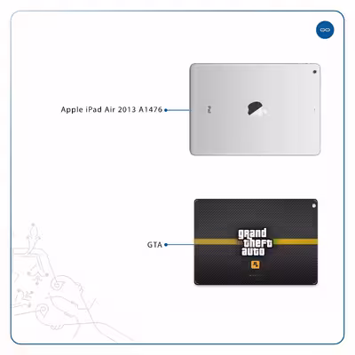 برچسب پوششی ماهوت مدل Gta-Game مناسب برای تبلت اپل iPad Air 2013 A1476
