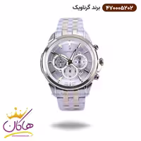 ساعت گرناویک مردانه فلزی نقره ای طلایی کرنوگراف 470005202