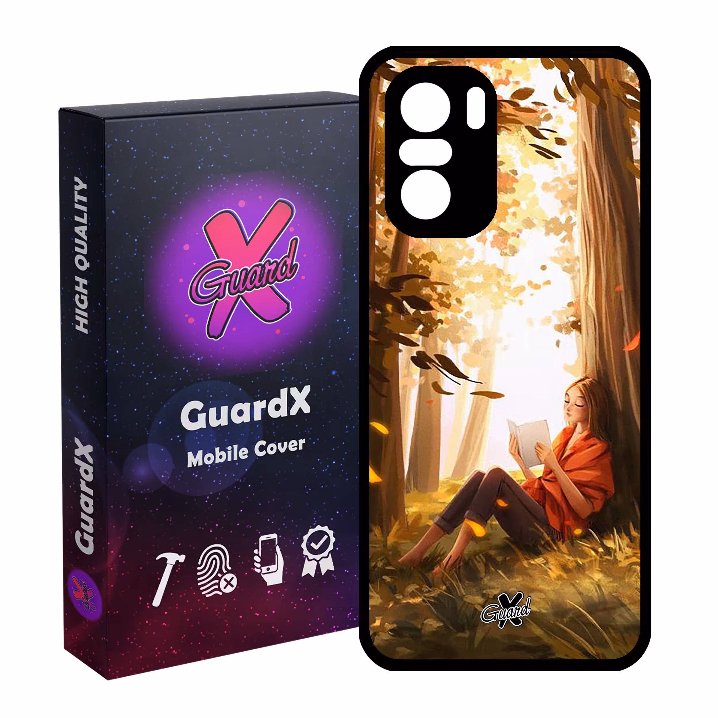 کاور گارد ایکس طرح دختر مدل Glass10276 مناسب برای گوشی موبایل شیائومی Poco F3/MI 11X/MI 11X Pro/Redmi K40/K40 Pro