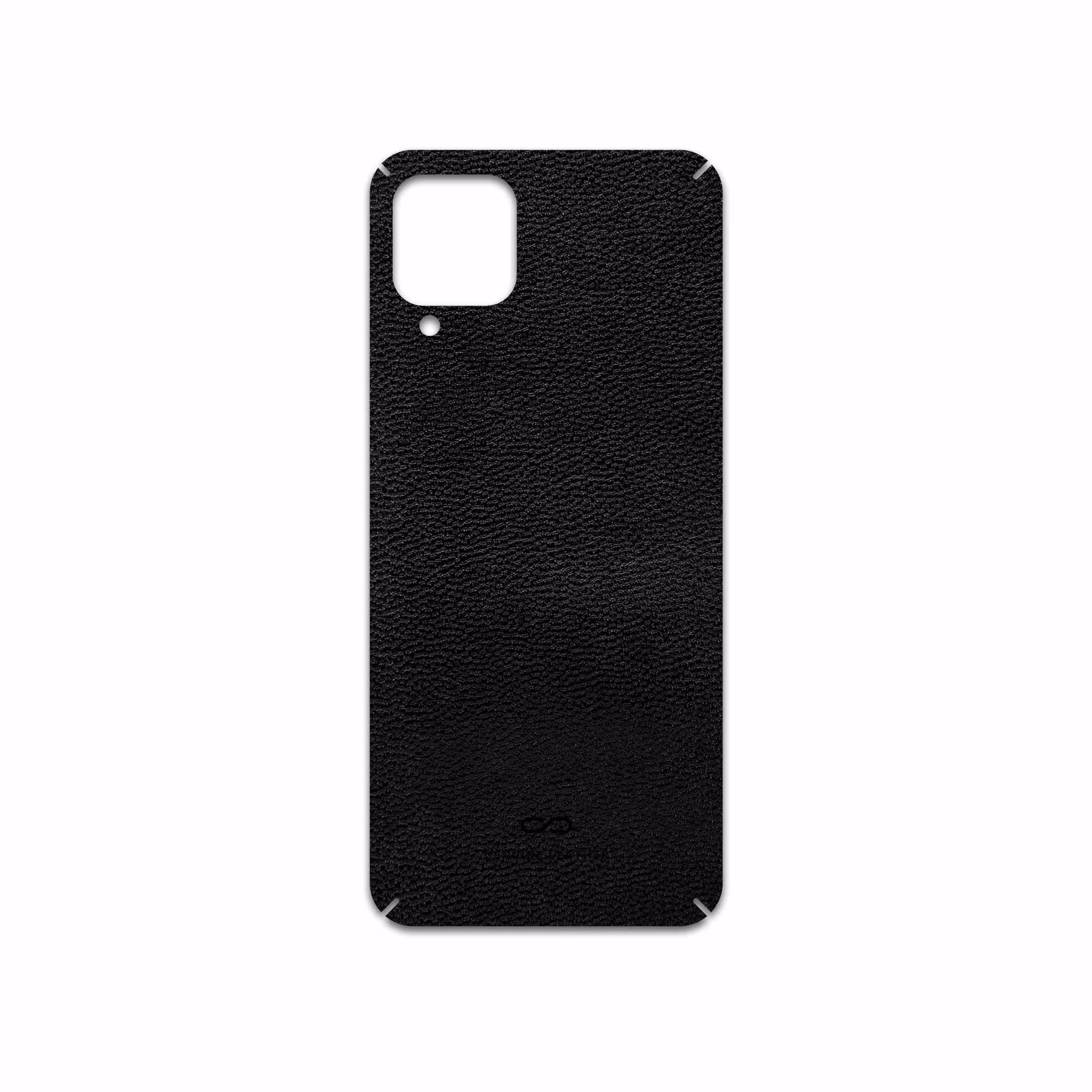 برچسب پوششی ماهوت مدل Black-Leather مناسب برای گوشی موبایل سامسونگ Galaxy A12 Nacho