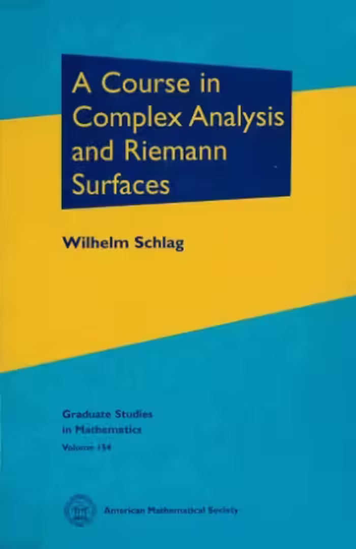 خرید و دانلود نسخه کامل کتاب A Course in Complex Analysis and Riemann Surfaces