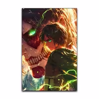 تابلو شاسی گوفی مدل ارن یگر انیمه اتک آن تایتان طرح AOT Eren Yeager Attack on Titan Anime کد SIDE82 | دنیای قاب