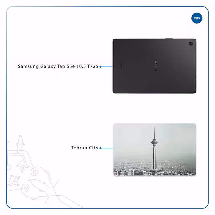 برچسب پوششی ماهوت مدل Tehran City مناسب برای تبلت سامسونگ Galaxy Tab S5e 10.5 2019 T725