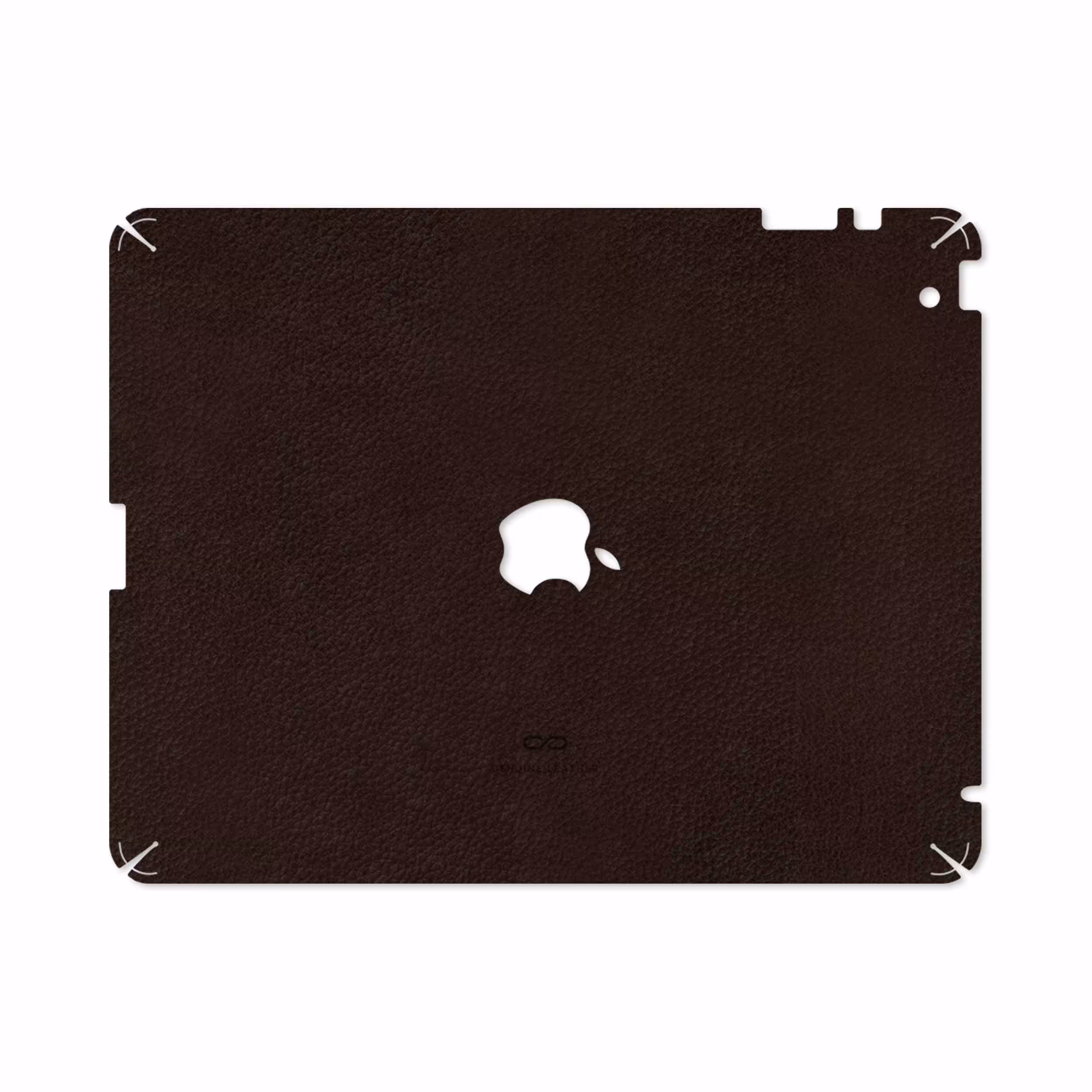 برچسب پوششی ماهوت مدل Dark-Brown-Leather مناسب برای تبلت اپل iPad 2 2011 A1397
