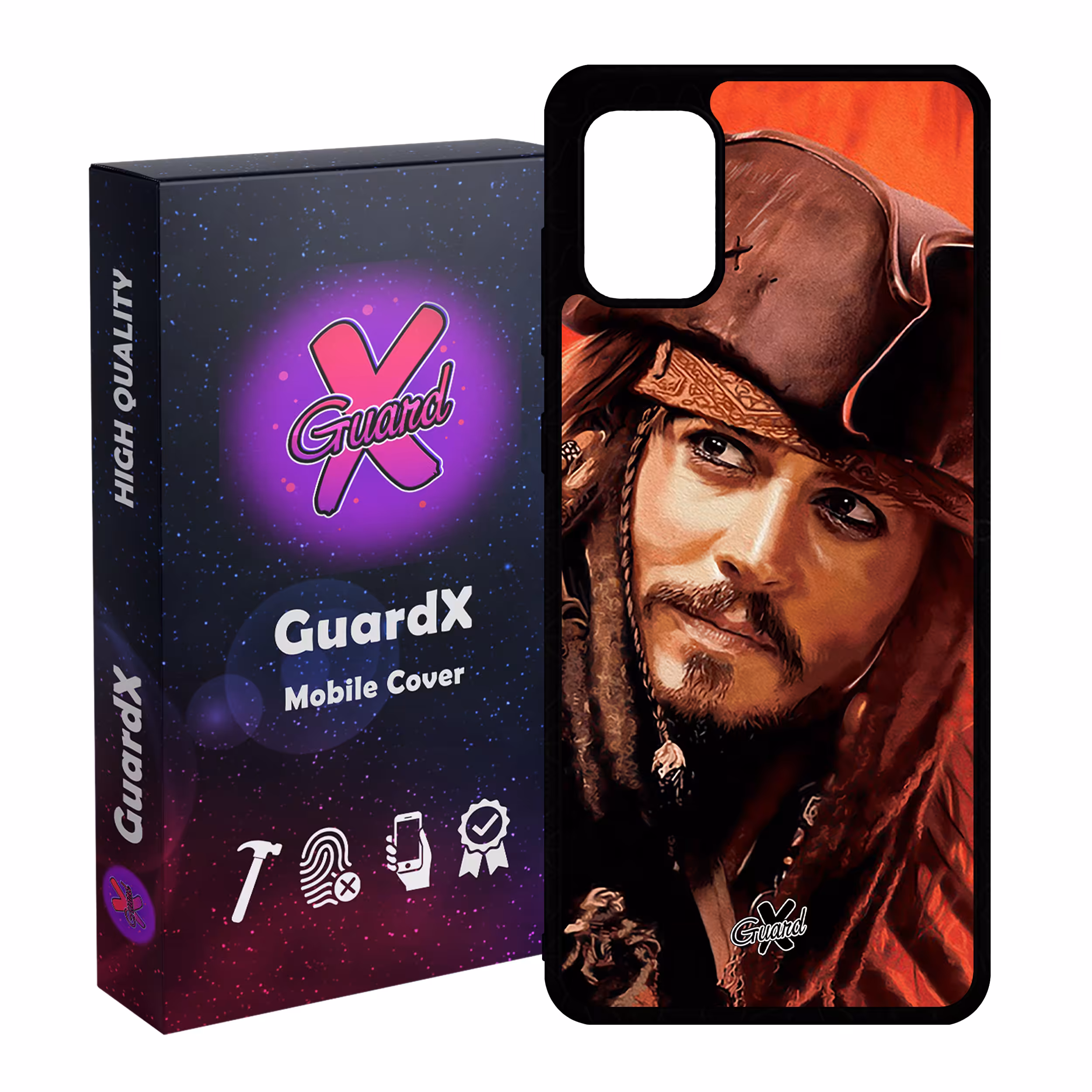 کاور گارد ایکس طرح Johnny Depp مدل Glass10205 مناسب برای گوشی موبایل سامسونگ Galaxy A31