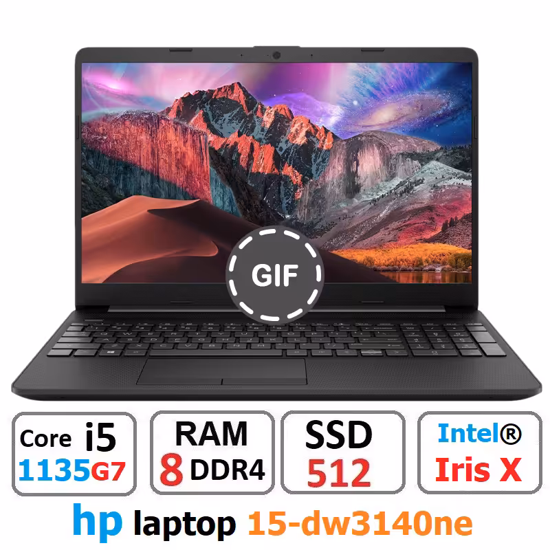 لپ تاپ HP 15-dw3140ne Core i5-1135G7 رم 8