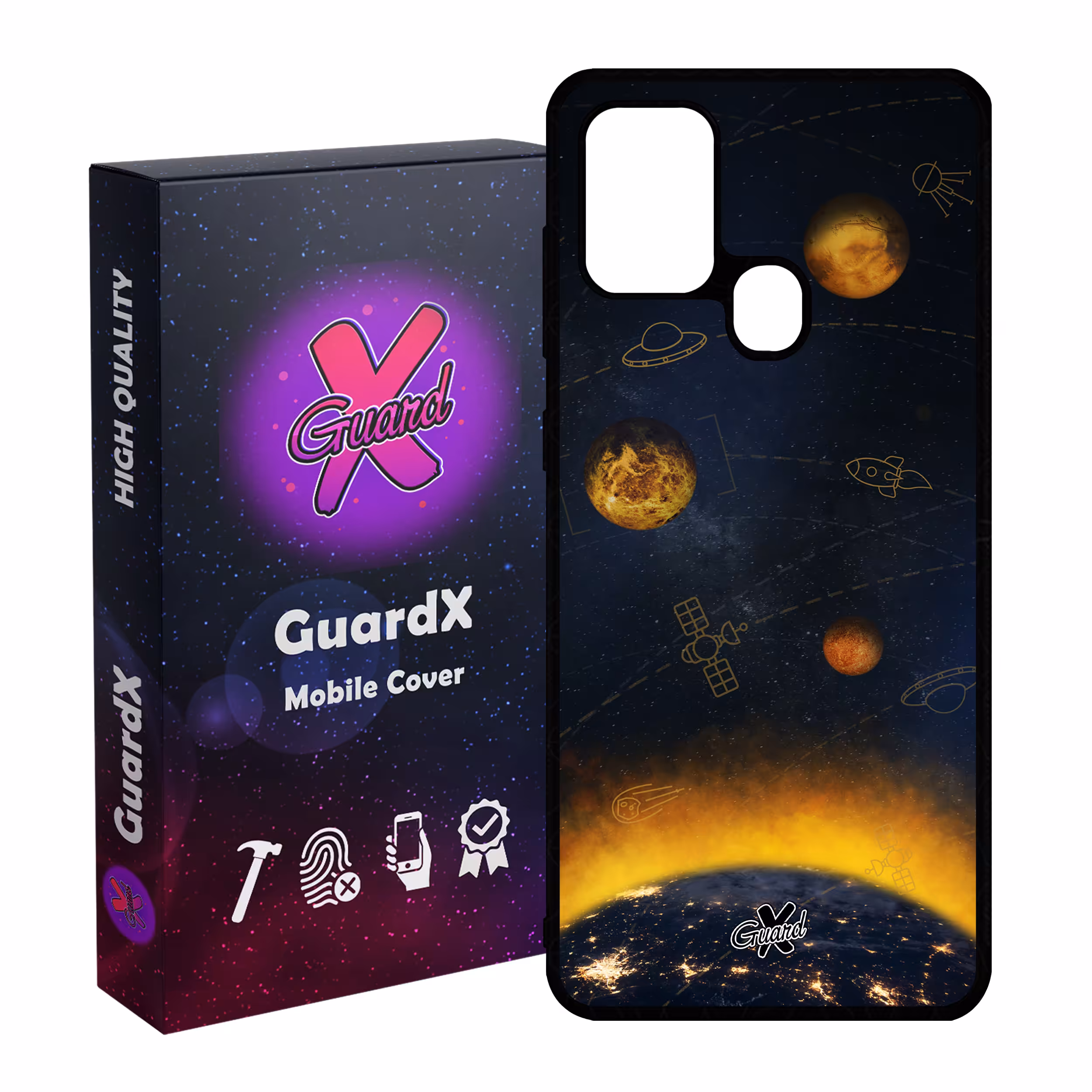 کاور گارد ایکس طرح Galaxy مدل Glass10166 مناسب برای گوشی موبایل سامسونگ Galaxy A21s