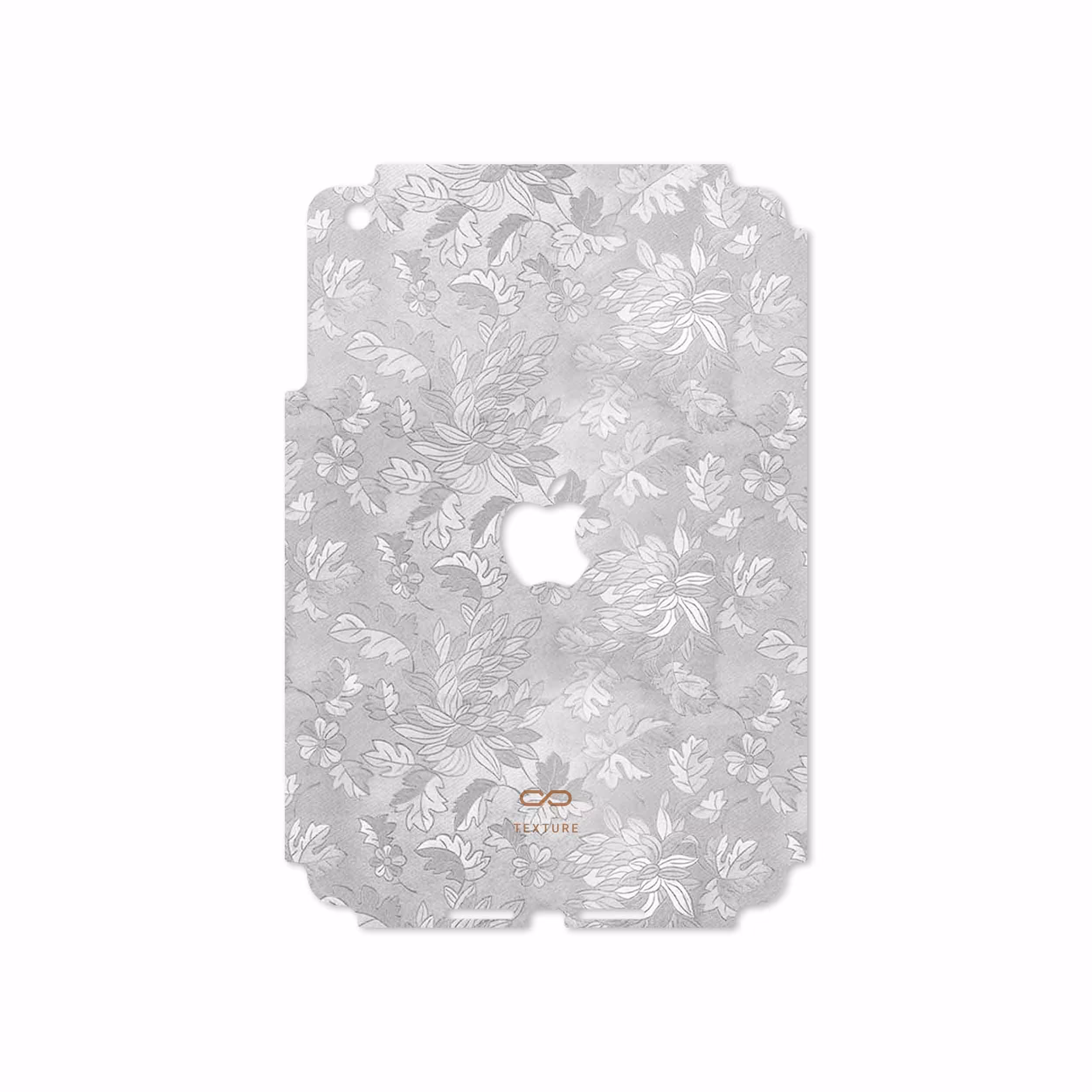 برچسب پوششی ماهوت مدل Silver-Wildflower مناسب برای تبلت اپل iPad mini 2012 A1455
