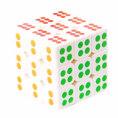 مکعب روبیک مدل تاس 3x3